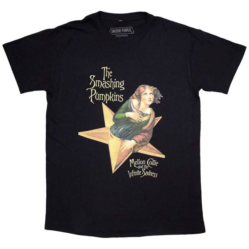 【予約商品】THE SMASHING PUMPKINS バンドTシャツ ユニセックス: Mellon Collie (Navy Blue)