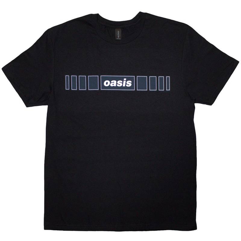 【予約商品】OASIS バンドTシャツ ユニセックス: Horizontal Bars Logo (Black)