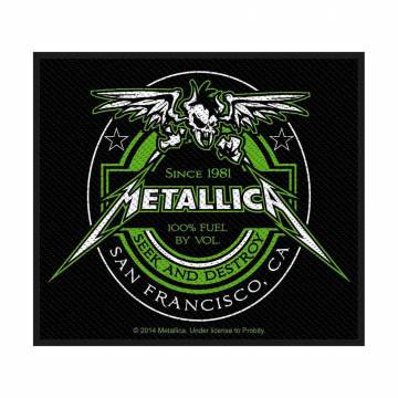 【予約商品】METALLICA Woven Patch: Beer Label (Standard)