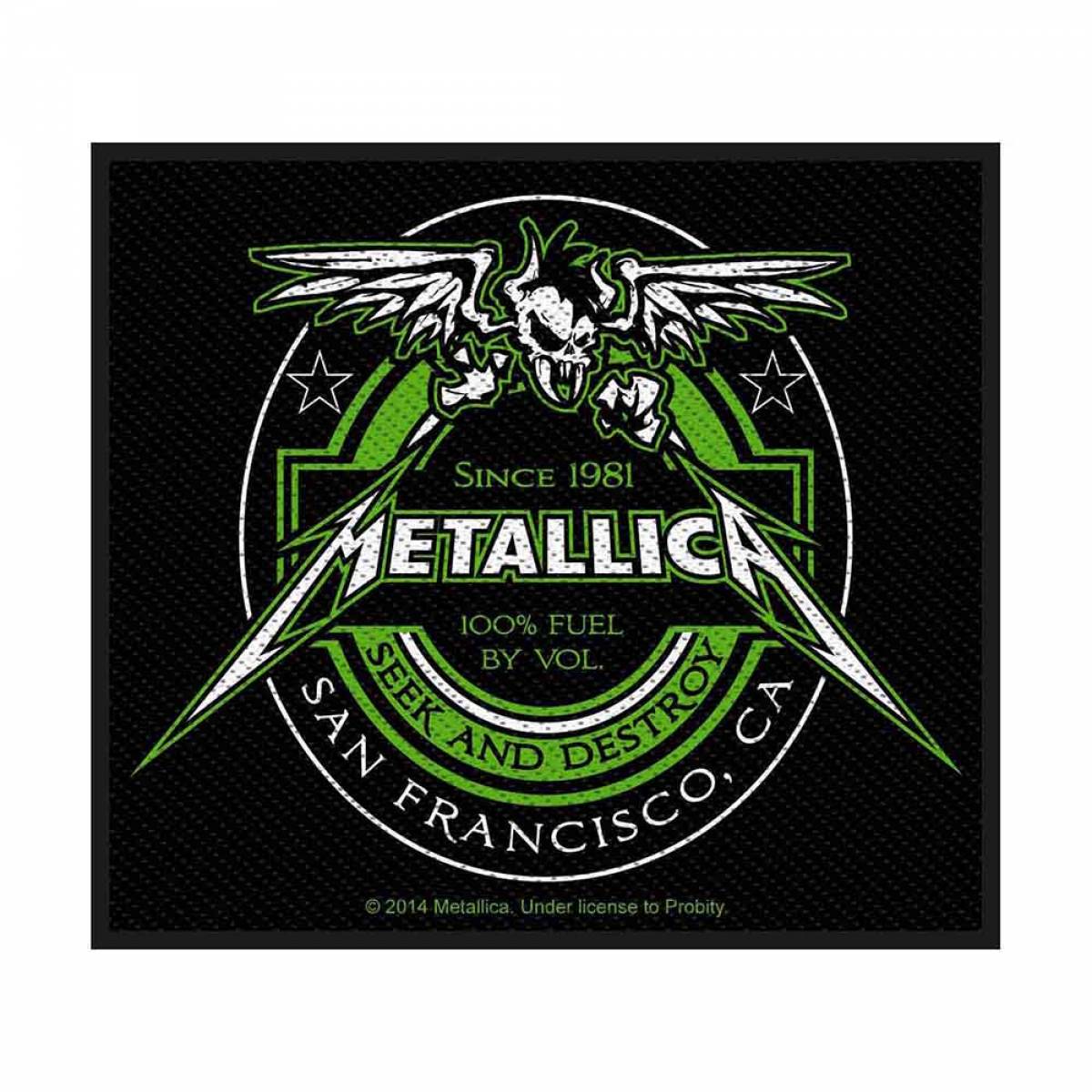 【予約商品】METALLICA Woven Patch: Beer Label (Standard)