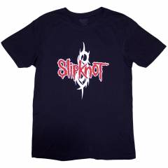 【予約商品】SLIPKNOT バンドTシャツ ユニセックス: Barcode (Navy Blue) (Back Print) - NAVY BLUE