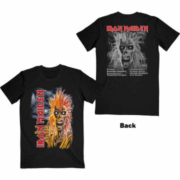 【予約商品】IRON MAIDEN ユニセックスTシャツ: First Album Track list V.3. (Back Print)