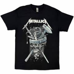 【予約商品】METALLICA バンドTシャツ ユニセックス: History White Logo (Black)