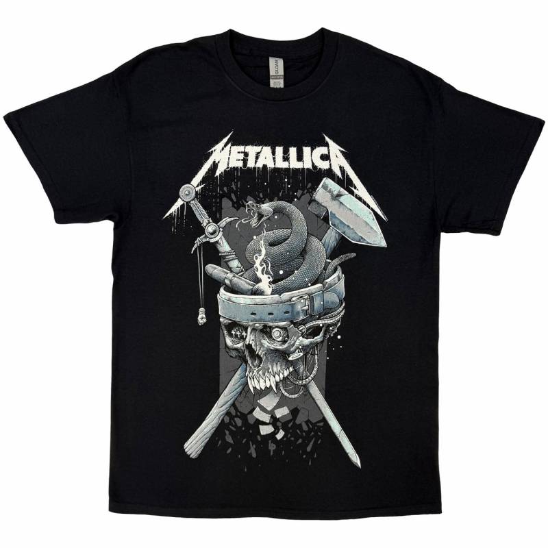 【予約商品】METALLICA バンドTシャツ ユニセックス: History White Logo (Black)