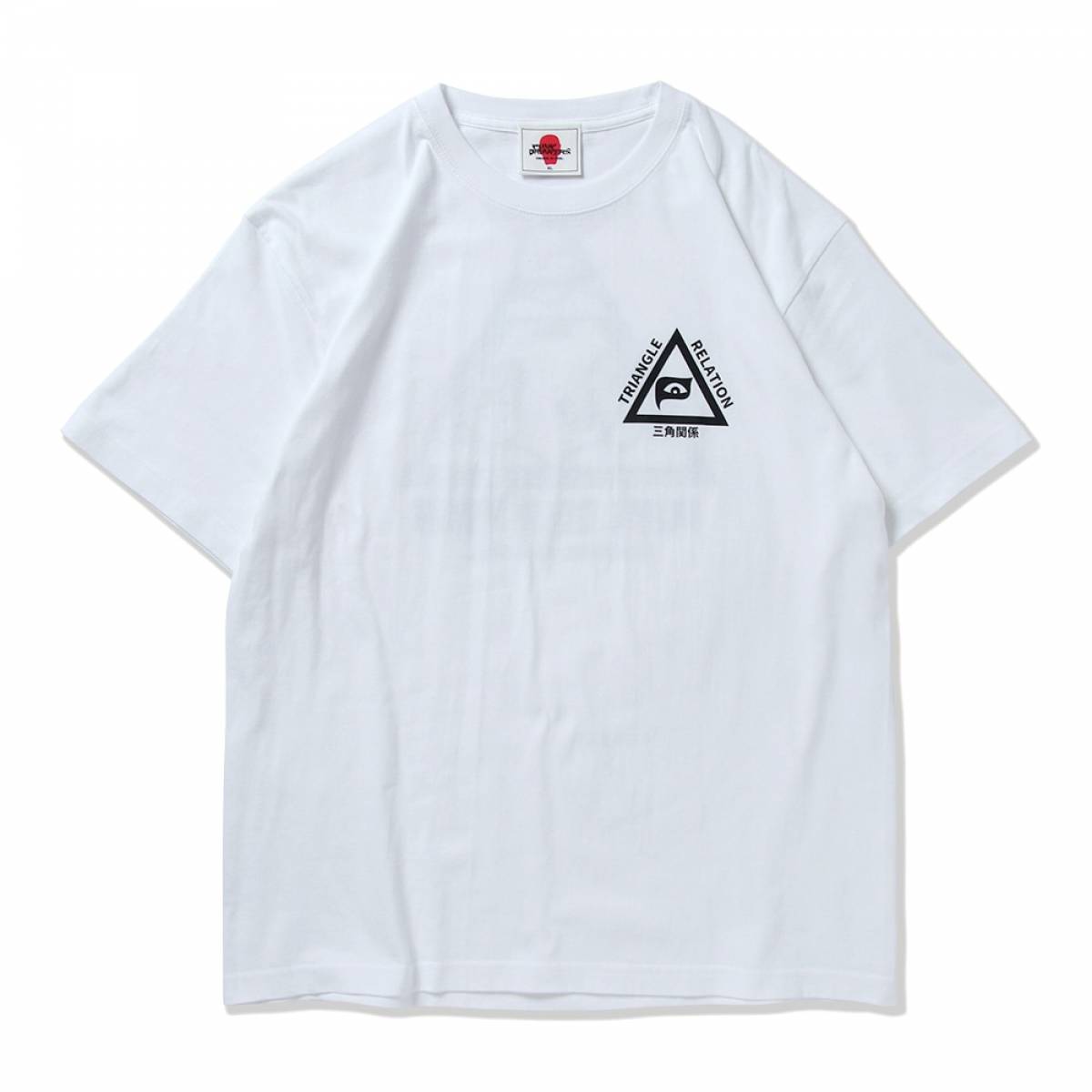 【予約商品】PUNK DRUNKERS (パンクドランカーズ) 三角関係TEE - WHITE
