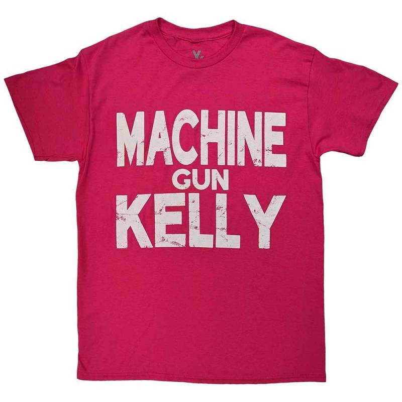 【予約商品】MACHINE GUN KELLY バンドTシャツ ユニセックス: Embers Logo (Pink)
