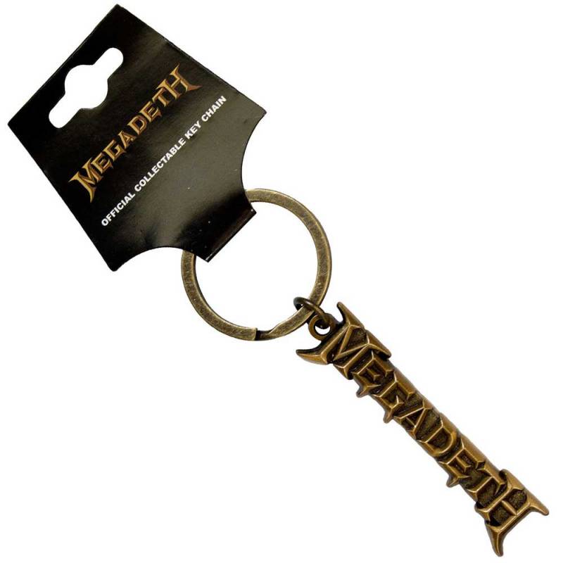 【予約商品】MEGADETH Keychain: Gold Logo v2