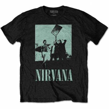 【予約商品】NIRVANA バンドTシャツ ユニセックス: Dips (Black) - BLACK