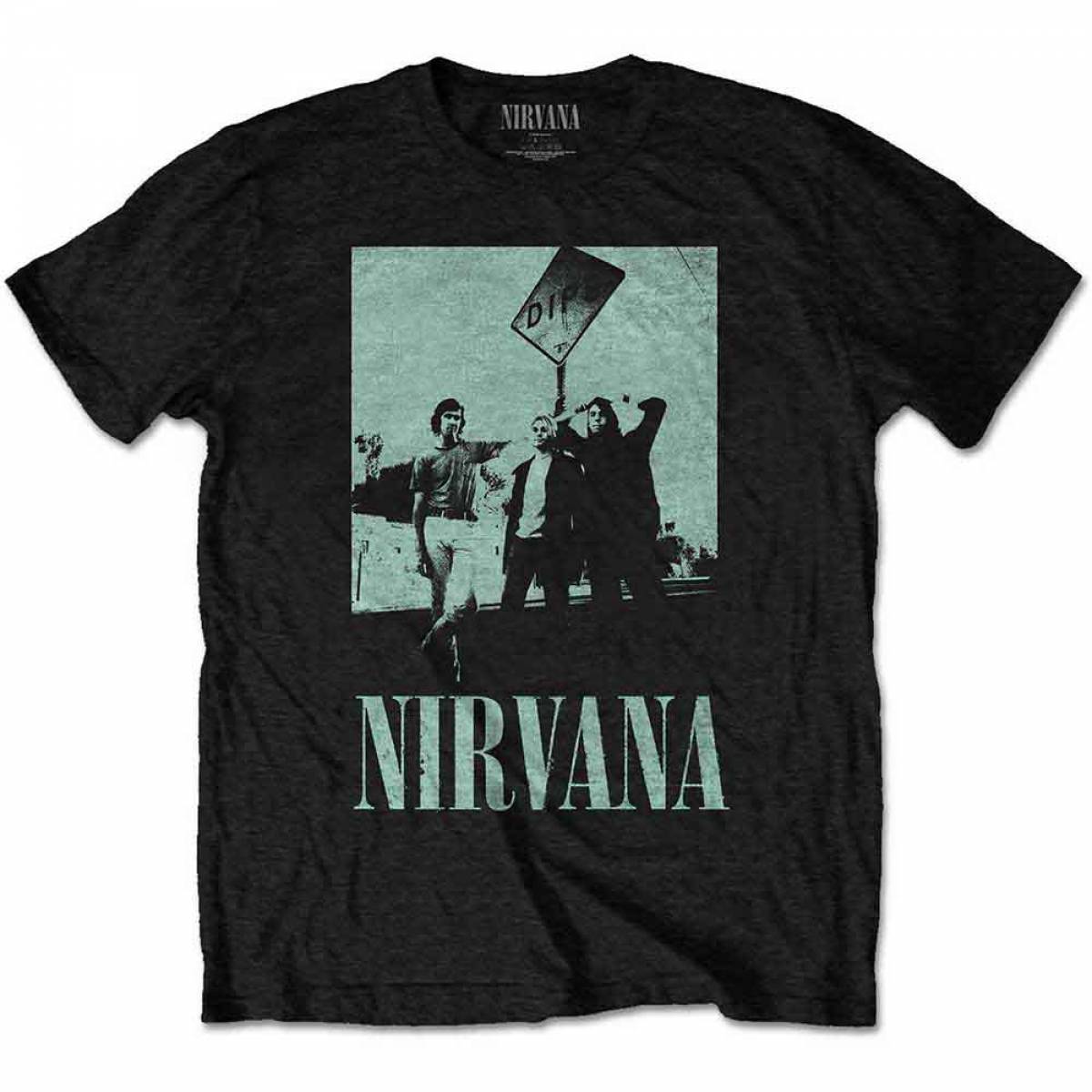 【予約商品】NIRVANA バンドTシャツ ユニセックス: Dips (Black) - BLACK