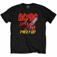 【予約商品】AC/DC バンドTシャツ ユニセックス: Neon Live (Black) - BLACK