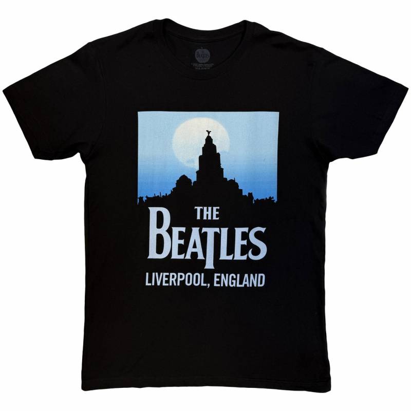 【予約商品】THE BEATLES バンドTシャツ ユニセックス: Liverpool, England (Black)