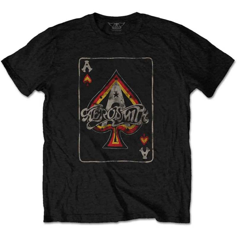 【予約商品】AEROSMITH バンドTシャツ ユニセックス: Ace (Black)