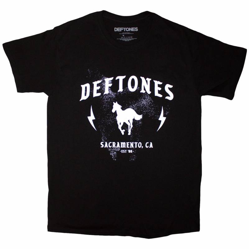 【予約商品】DEFTONES バンドTシャツ ユニセックス: Electric Pony (Black)