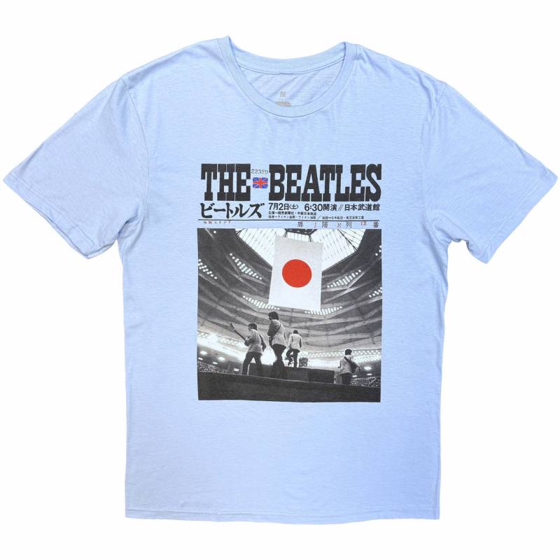 【予約商品】THE BEATLES バンドTシャツ ユニセックス: At the Budokan (Light Blue)