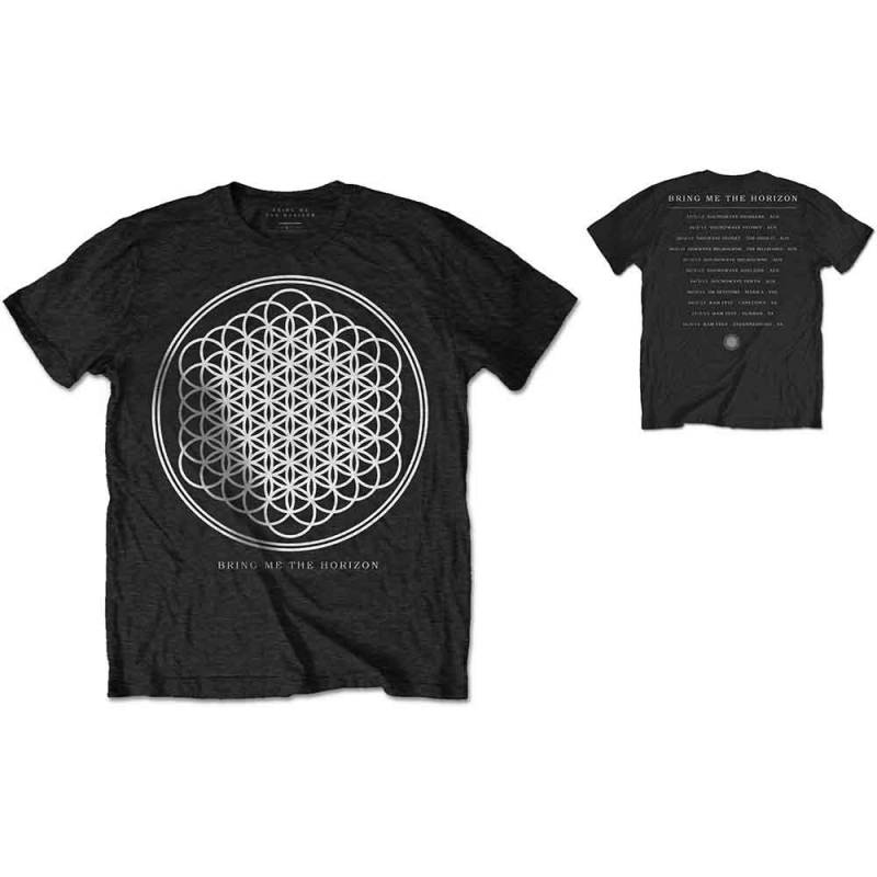 【予約商品】BRING ME THE HORIZON バンドTシャツ ユニセックス: Sempiternal Tour (Black) (Back Print)