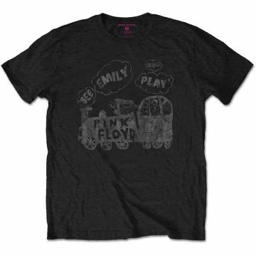 【予約商品】PINK FLOYD バンドTシャツ ユニセックス: See Emily Play (Black) - BLACK