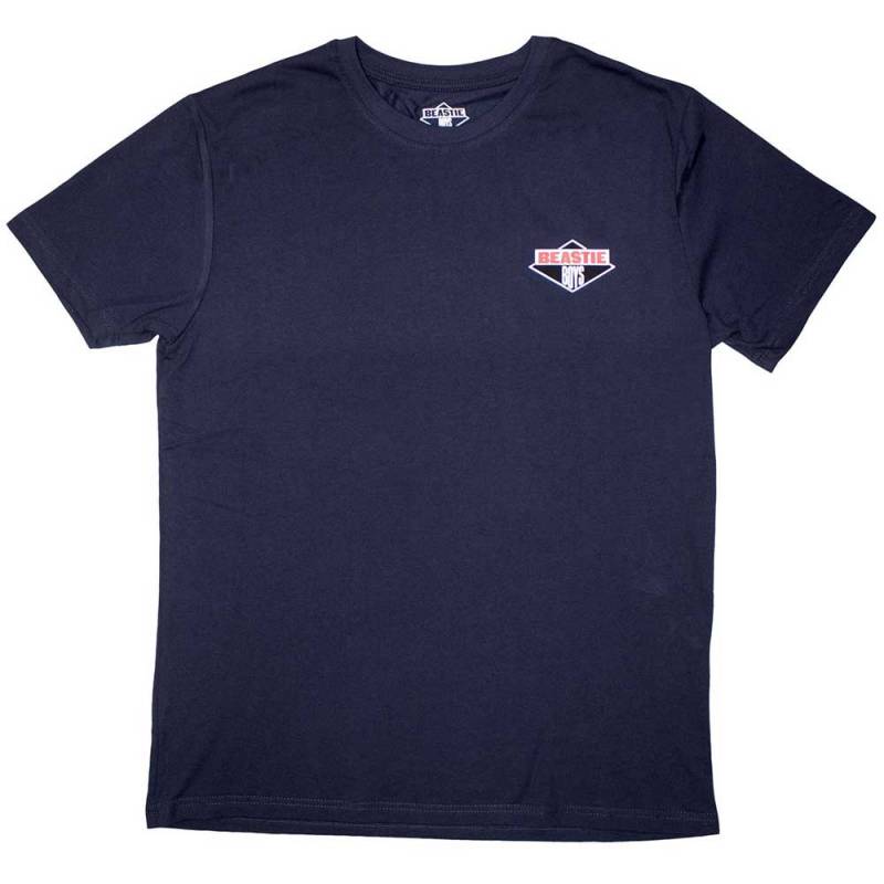 【予約商品】The BEASTIE BOYS バンドTシャツ ユニセックス: Mini Diamond Logo (Navy Blue)