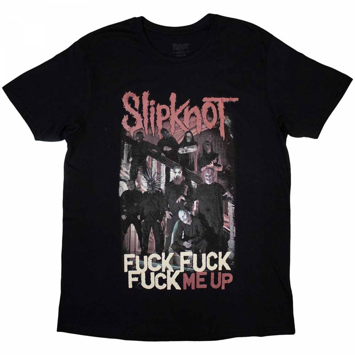 【予約商品】SLIPKNOT バンドTシャツ ユニセックス: Fuck Me Up (Black) (Back Print) - BLACK