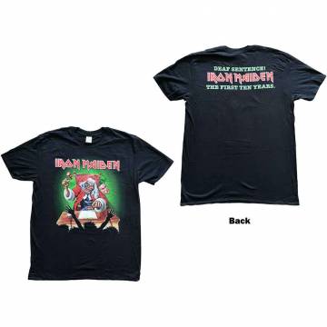 【予約商品】IRON MAIDEN バンドTシャツ ユニセックス: Deaf Sentence (Back Print) - BLACK