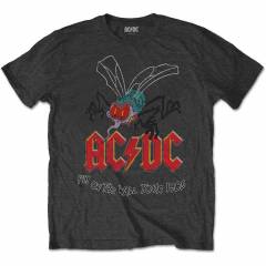 【予約商品】AC/DC バンドTシャツ ユニセックス: Fly on the Wall (Charcoal Grey) - CHARCOAL GREY