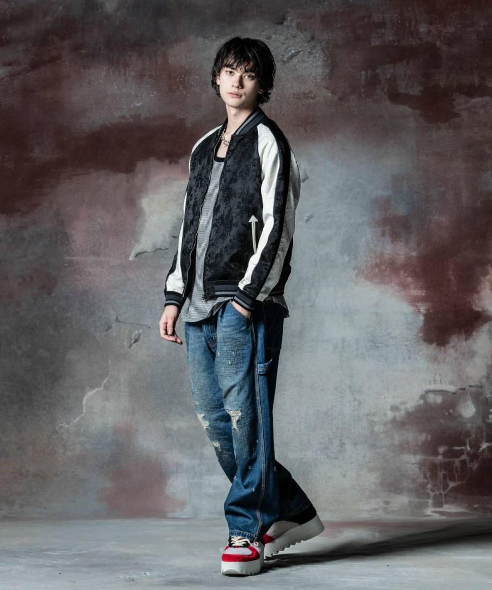 予約商品】glamb(グラム)GB0324/JKT04 : Skelton Ska Jumper 予約商品】glamb(グラム)GB0324/JKT04 : Skelton Ska Jumper