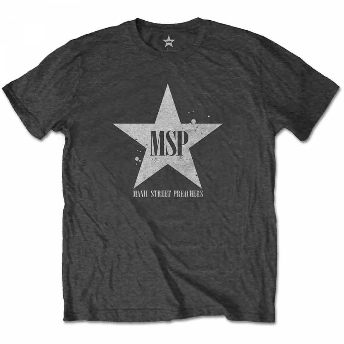 【予約商品】MANIC STREET PREACHERS ユニセックスTシャツ: Classic Distressed Star