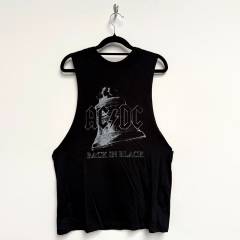 【予約商品】AC/DC Unisex Vest バンドTシャツ: Back In Black Bell (Black) - BLACK