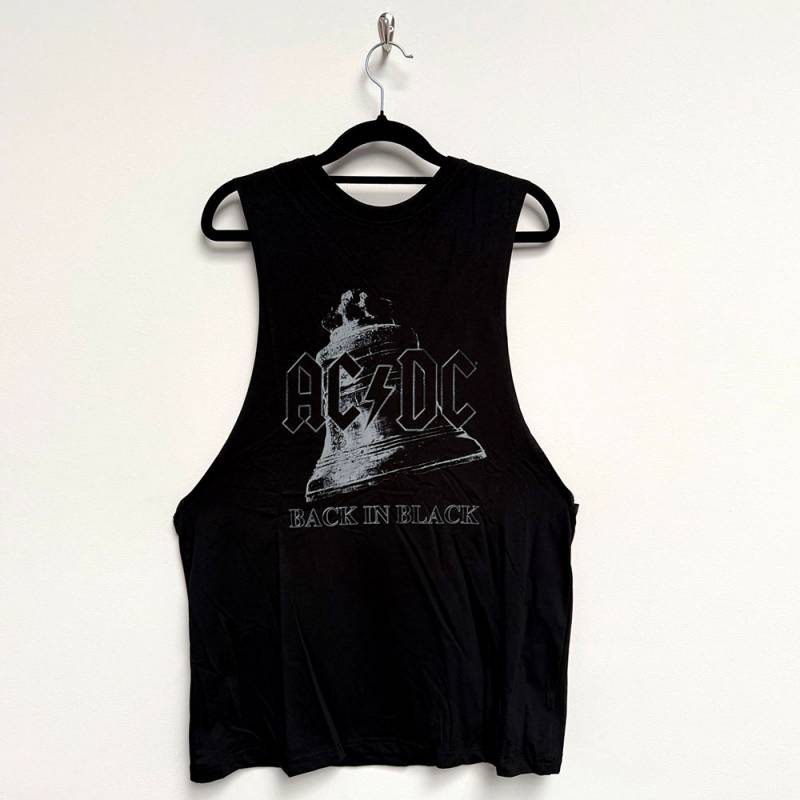 【予約商品】AC/DC Unisex Vest バンドTシャツ: Back In Black Bell (Black) - BLACK