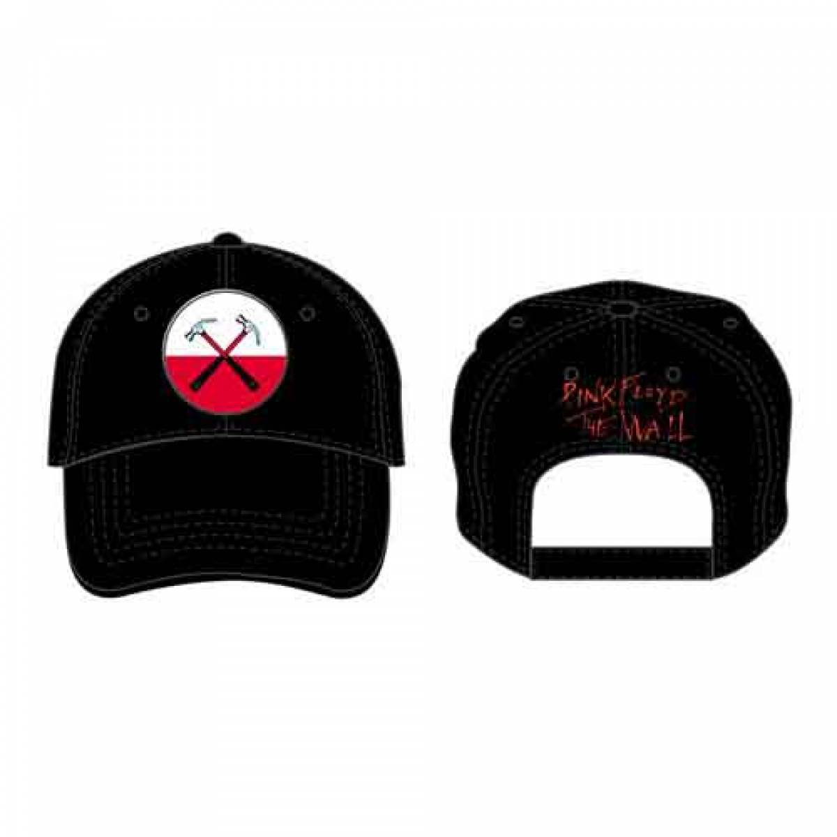 【予約商品】PINK FLOYD Unisex Baseball Cap: The Wall Hammers Logo (Black) - BLACK