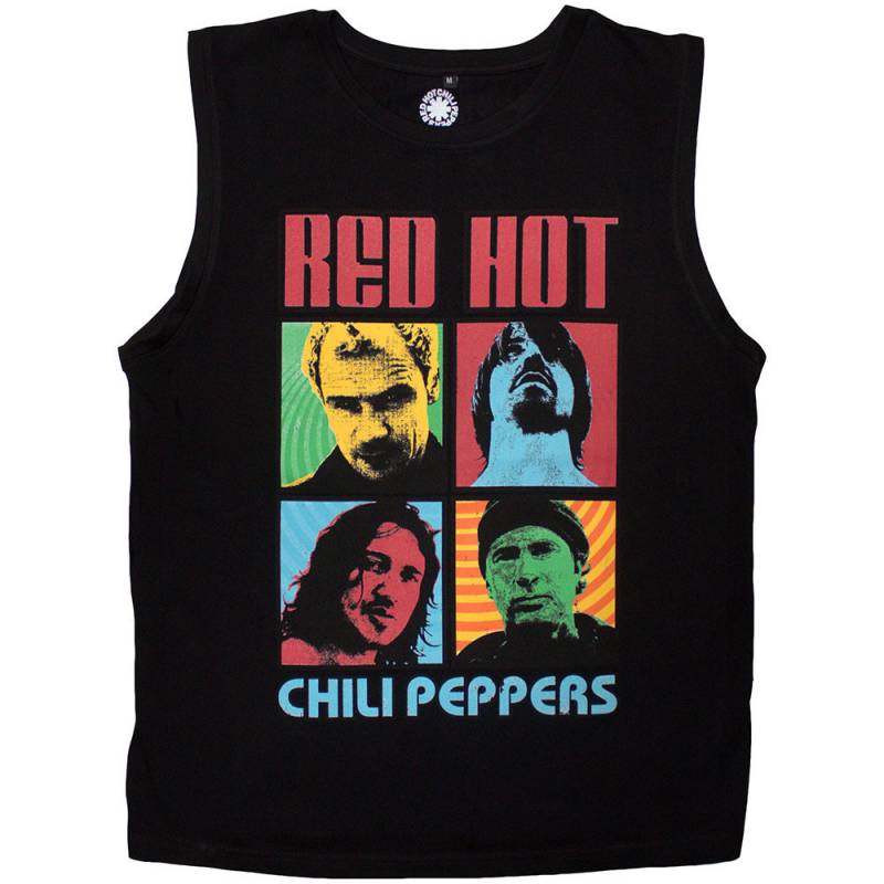 【予約商品】RED HOT CHILI PEPPERS Unisex Tank バンドTシャツ: Portrait Photos (Black)