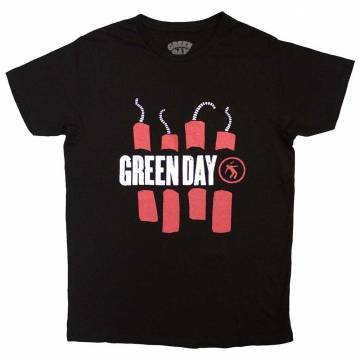 【予約商品】GREEN DAY バンドTシャツ ユニセックス: Dynamite (Black) - BLACK