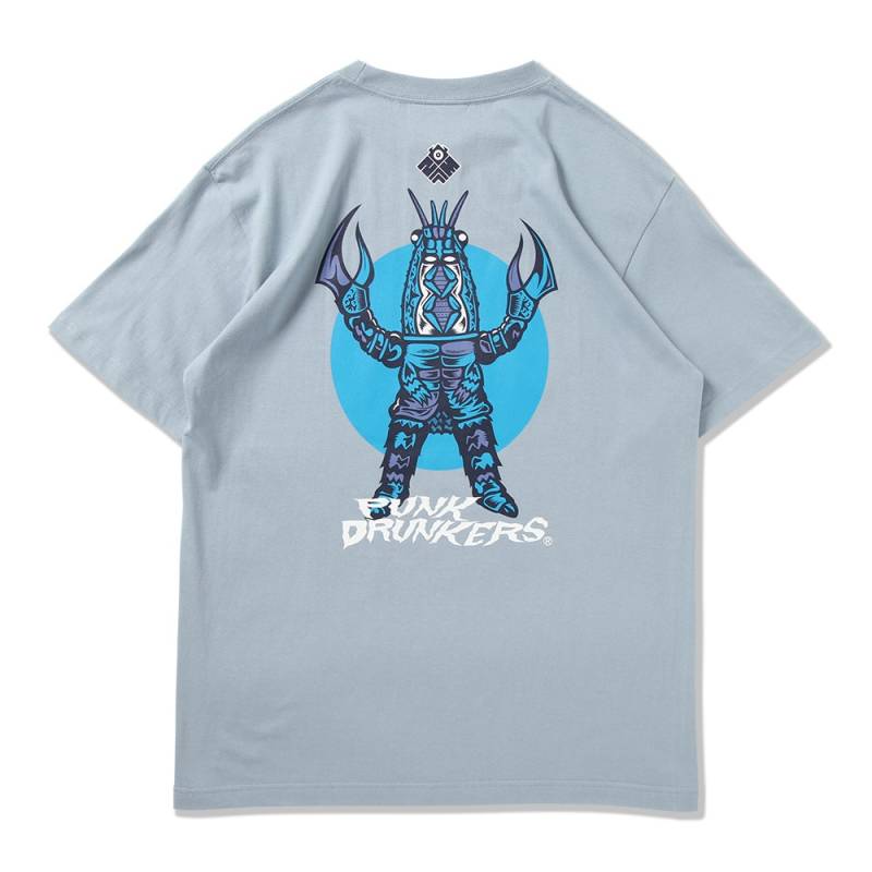 【予約商品】PUNK DRUNKERS (パンク・ドランカーズ) ［PDSxZOLLMEN］ザリガニTEE - S.BLUE