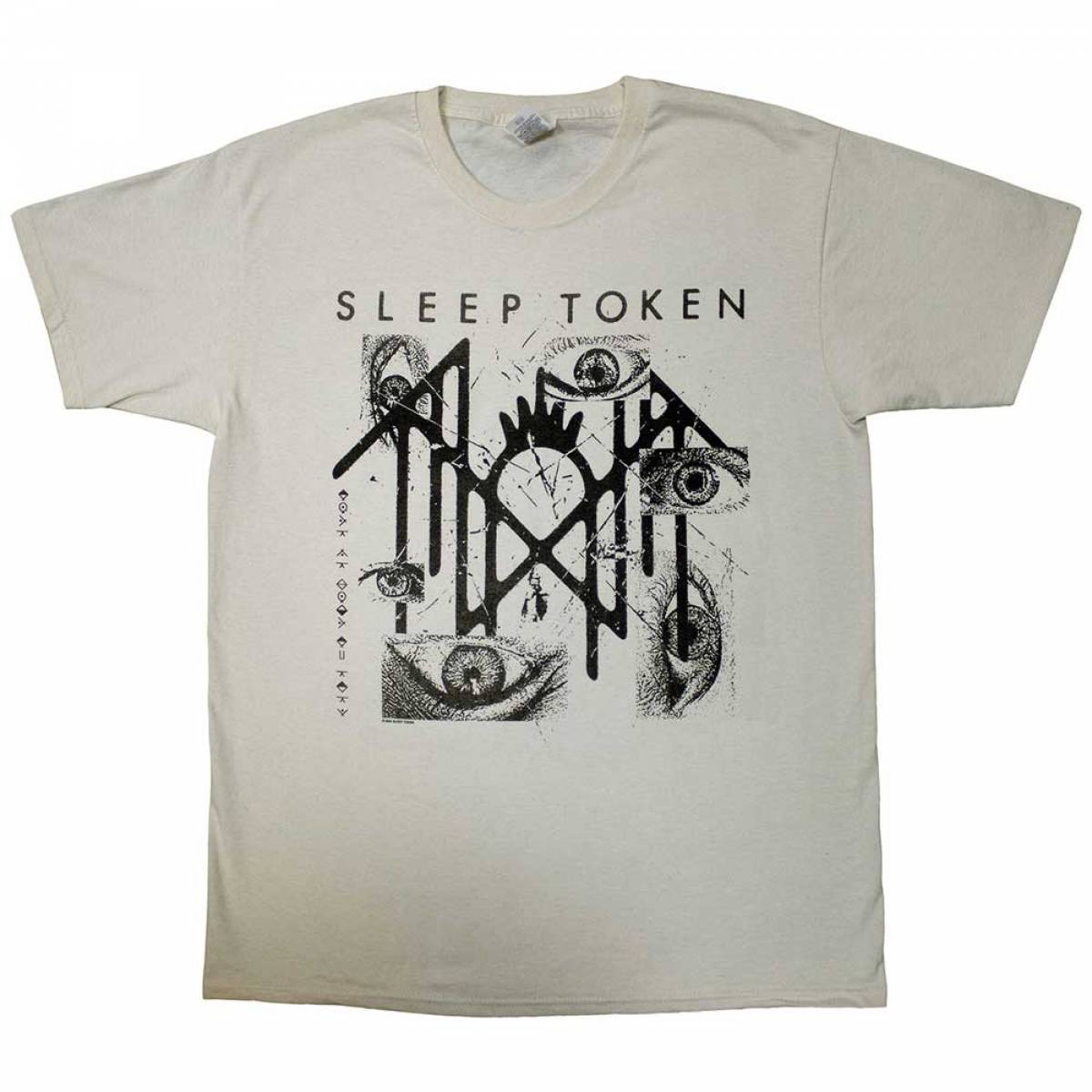 【予約商品】SLEEP TOKEN バンドTシャツ ユニセックス: Eyes (Natural) - NATURAL
