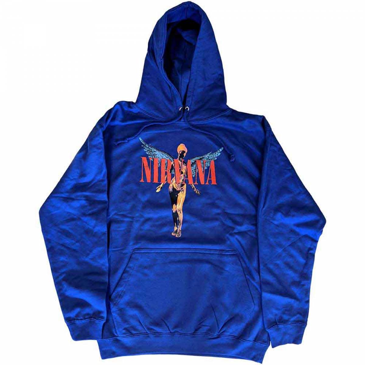 【予約商品】NIRVANA Unisex Pullover Hoodie: Angelic (Blue) - BLUE