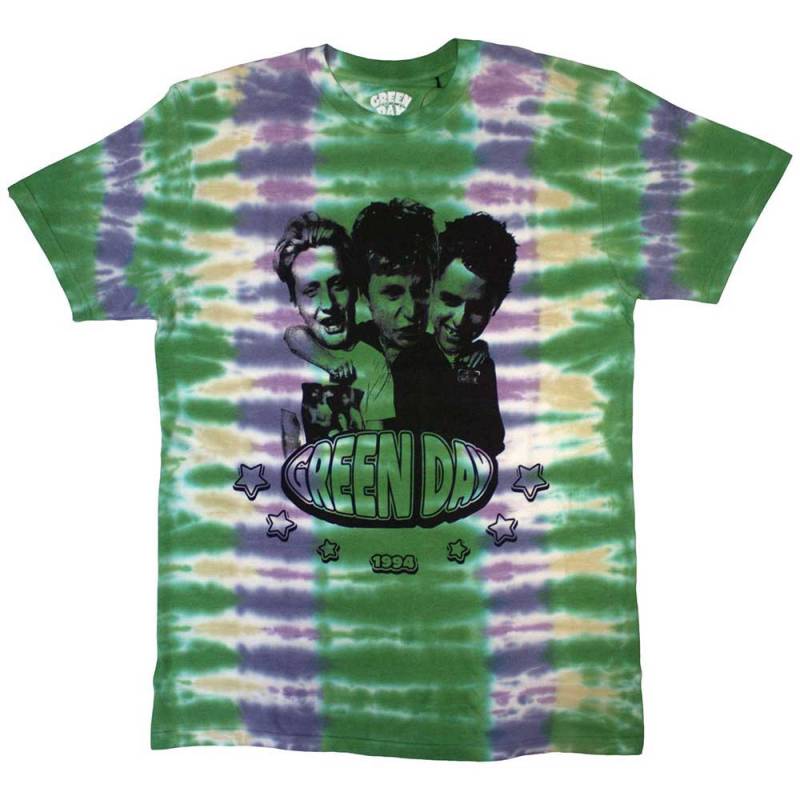 【予約商品】GREEN DAY バンドTシャツ ユニセックス: Trio (Green) (Wash Collection)