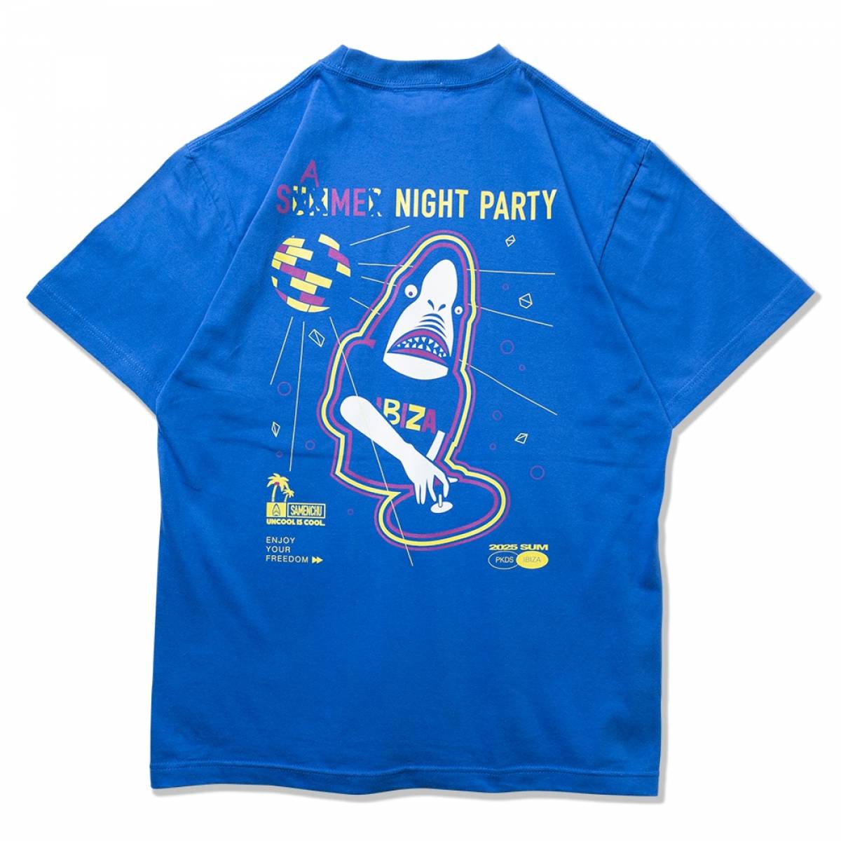 PUNK DRUNKERS (パンクドランカーズ) SAME NIGHT PARTY.TEE - BLUE