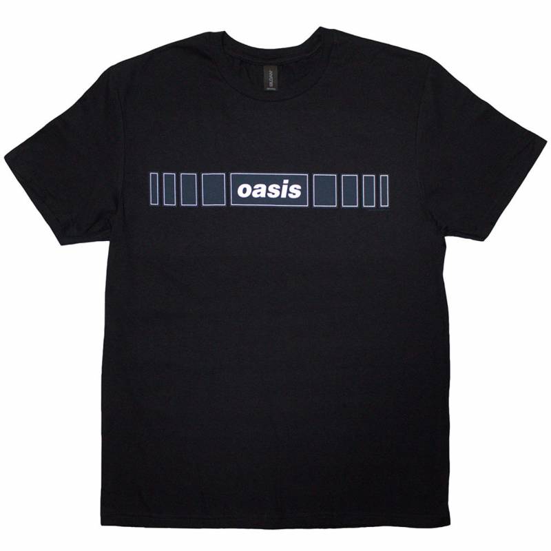 【予約商品】OASIS バンドTシャツ ユニセックス: Horizontal Bars Logo (Black)
