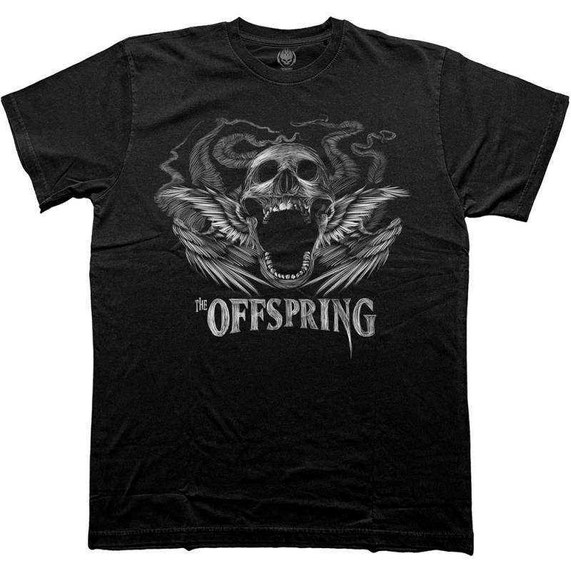 【予約商品】THE OFFSPRING バンドTシャツ ユニセックス: Feathered Winged Skull (Black)