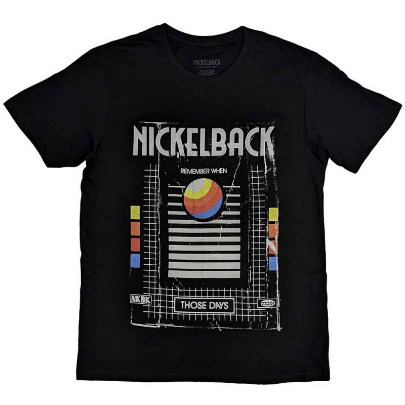 【予約商品】NICKELBACK バンドTシャツ ユニセックス: Those Days VHS (Black)
