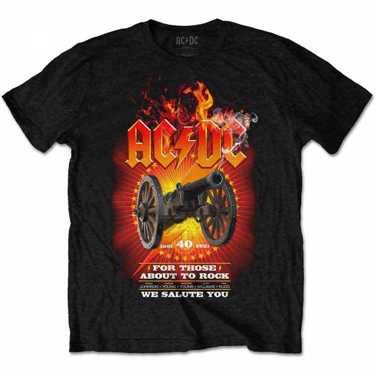 予約商品】AC/DC バンドTシャツ ユニセックス: FTATR 40th 予約商品】AC/DC バンドTシャツ ユニセックス: FTATR 40th