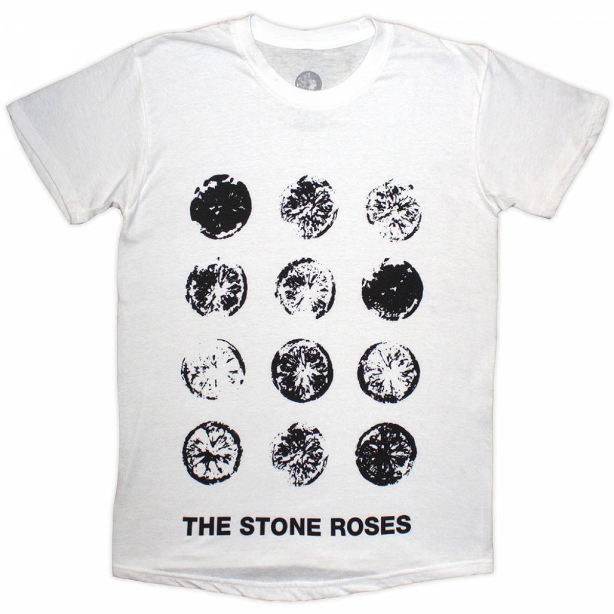 【予約商品】THE STONE ROSES バンドTシャツ ユニセックス: Lemons Grid (White) - WHITE