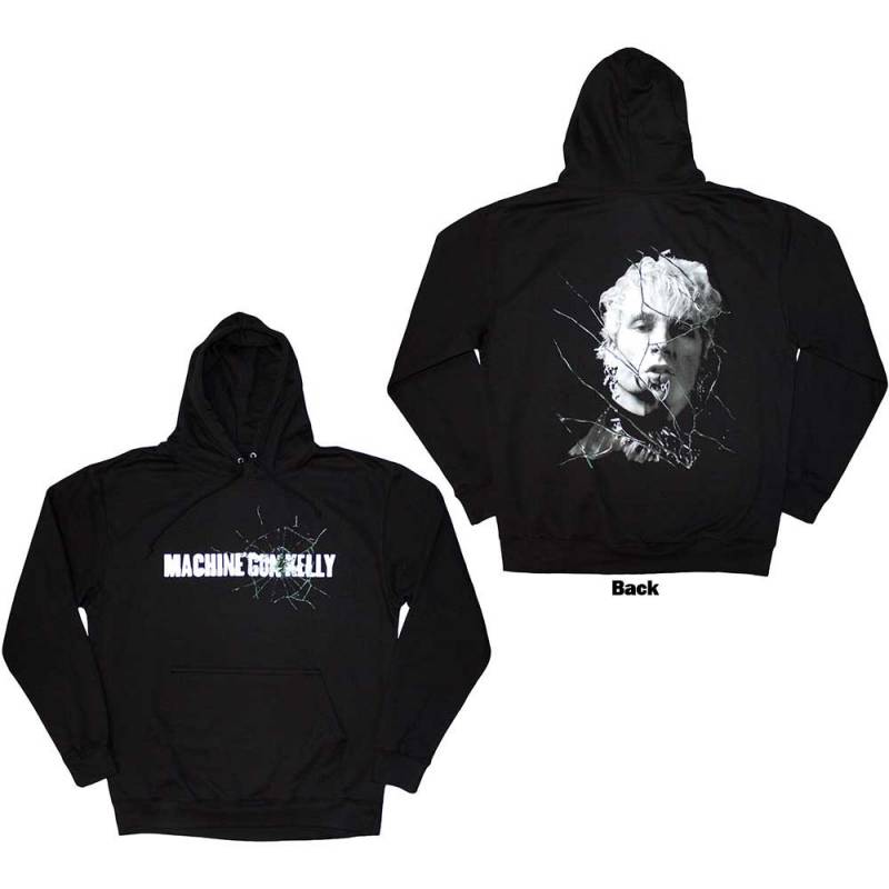 【予約商品】MACHINE GUN KELLY Unisex Pullover Hoodie: Cracked Glass (Back Print)