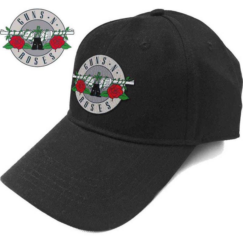 【予約商品】GUNS N' ROSES Unisex Baseball Cap: Silver Circle Logo (Black)