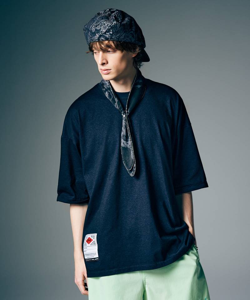 【予約商品】glamb(グラム) Quick Dry T-Shirt / クイックドライTシャツ - Navy