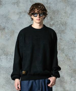 【予約商品】glamb(グラム)GB0325/KNT08 : Balloon Pullover Knit / バルーンプルオーバーニット - Black