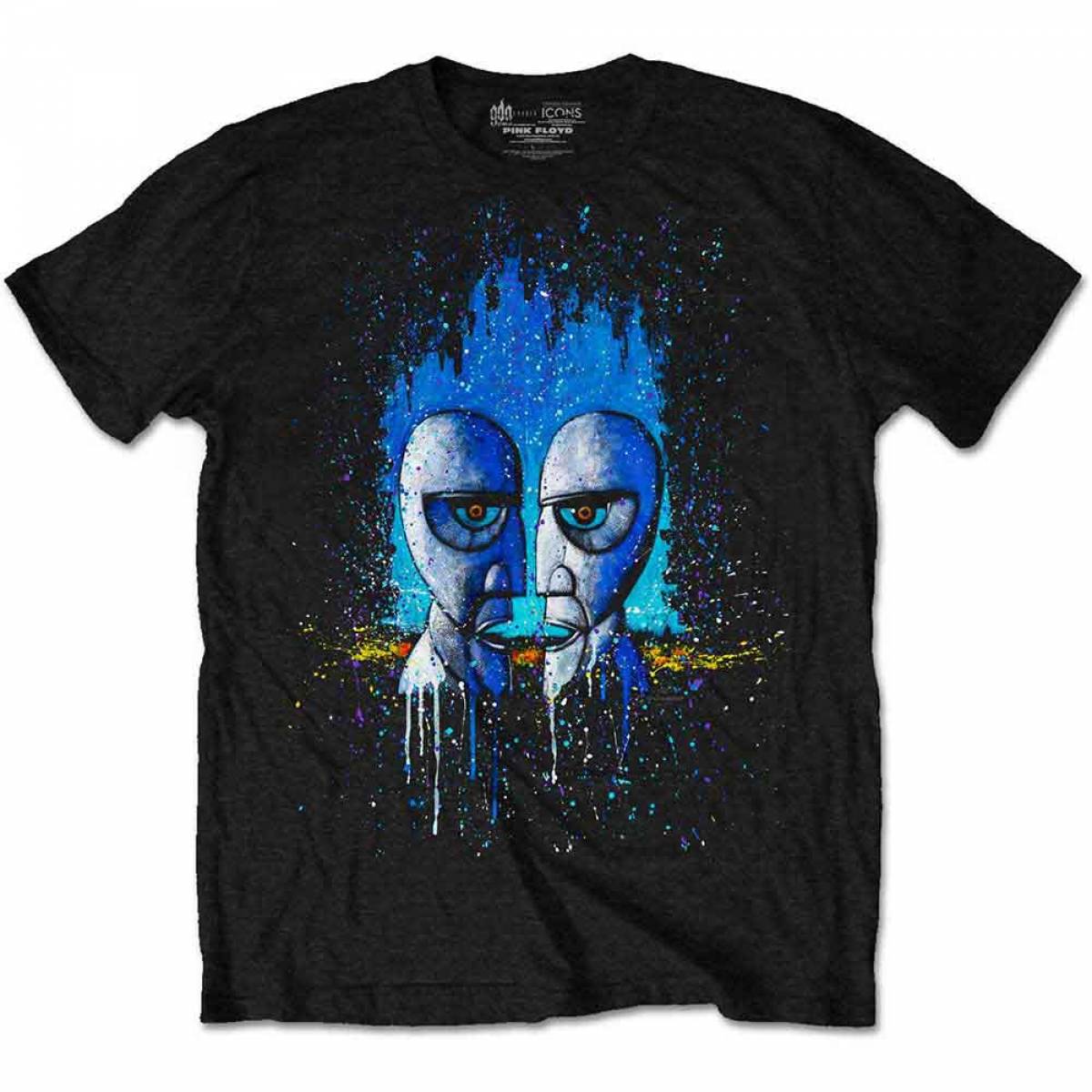 【予約商品】PINK FLOYD バンドTシャツ ユニセックス: Division Bell Drip (Black) - BLACK