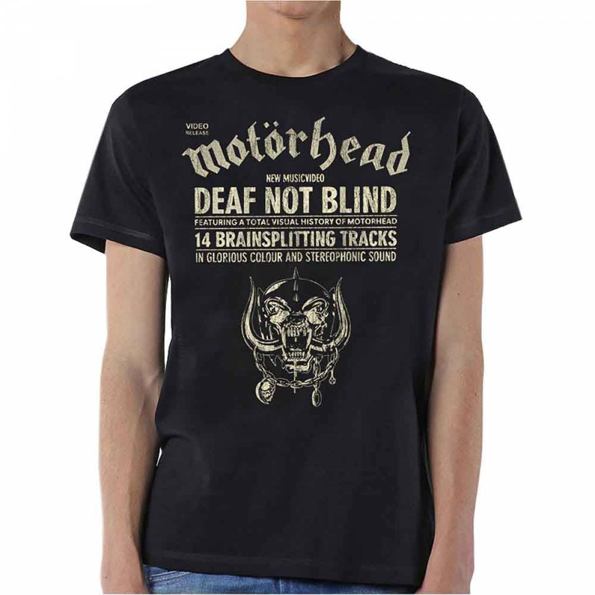 【予約商品】MOTORHEAD ユニセックスTシャツ: Deaf Not Blind