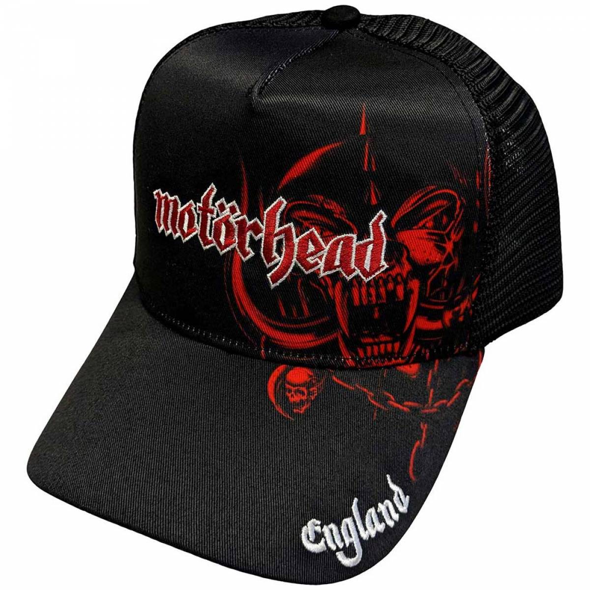 【予約商品】MOTORHEAD Unisex Mesh Back Cap: England Red Warpig