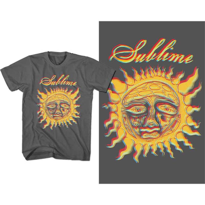 【予約商品】SUBLIME バンドTシャツ ユニセックス: Yellow Sun (Charcoal Grey)