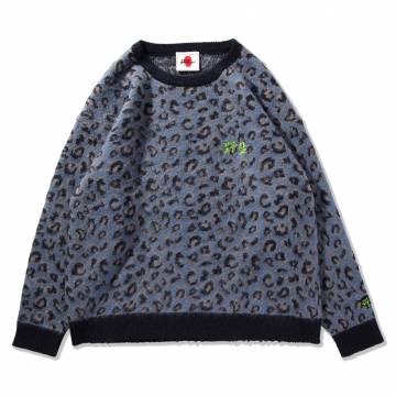 【予約商品】PUNK DRUNKERS (パンクドランカーズ)野生モヘアニット - BLUE